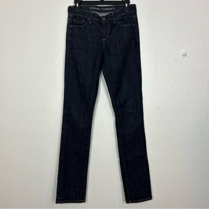 Citizens of Humanity Womens 26 Tall Elson Mid-Rise Straight Leg Jeans Dark Blue